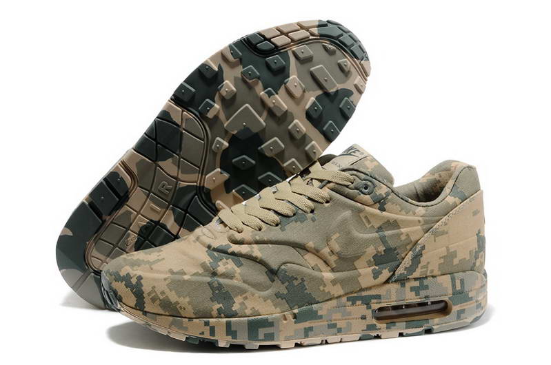 Air Max 87 Chaussures Hommes Jungle Camouflage Numerique Beige Vert